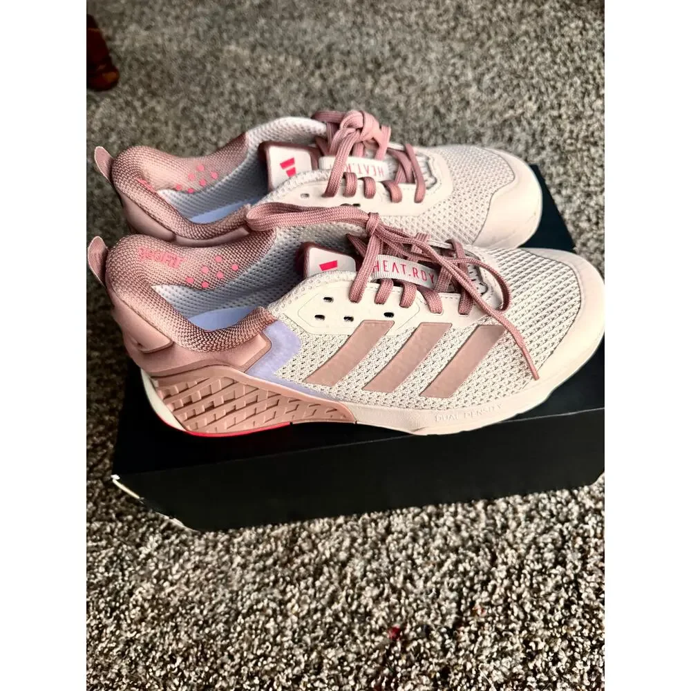 Adidas Dropset 3 Trainer W Womens Cross Training Shoes Putty Mauve Violet Size 8 - Picture 4 of 8